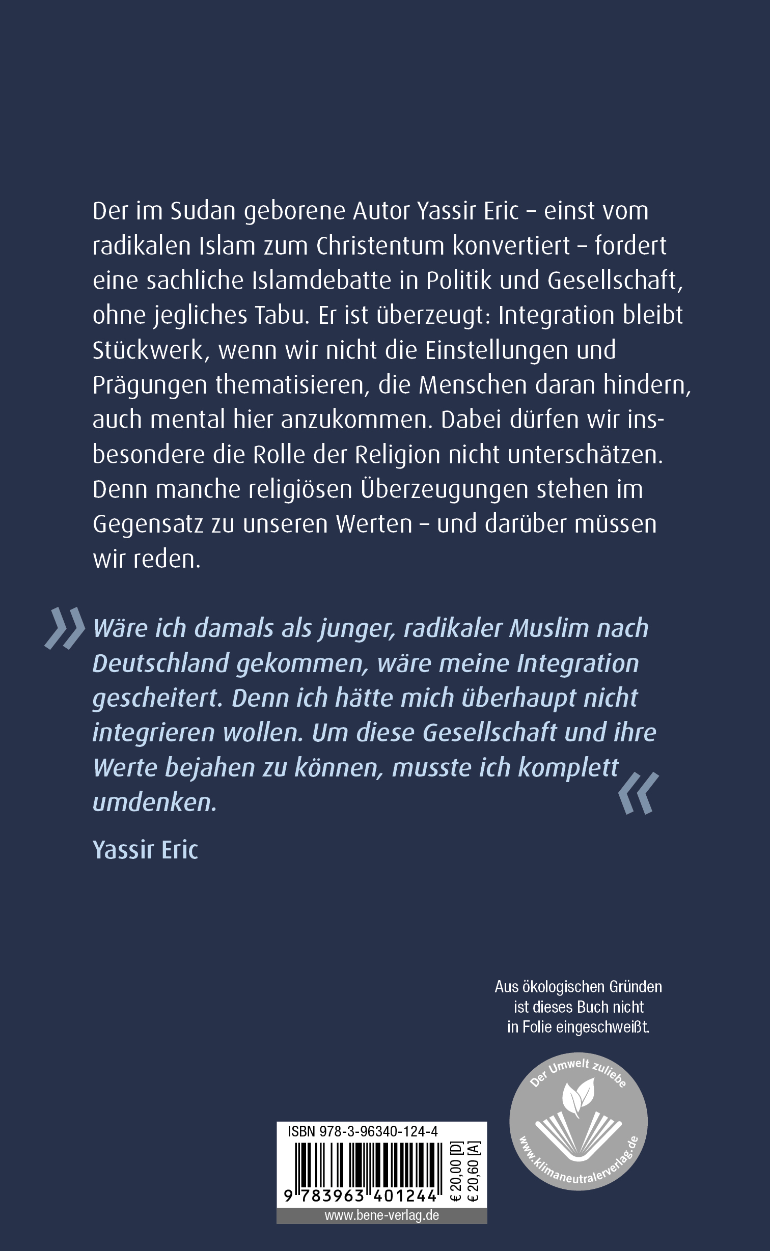 Rückseitencover Wir müssen reden, bevor es zu spät ist