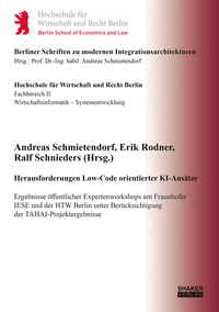 Vorderes Coverbild Herausforderungen Low-Code orientierter KI-Ansätze