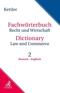 Vorderes Coverbild Fachwörterbuch Recht & Wirtschaft Band II: Deutsch - Englisch