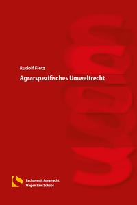 Vorderes Coverbild Agrarspezifisches Umweltrecht