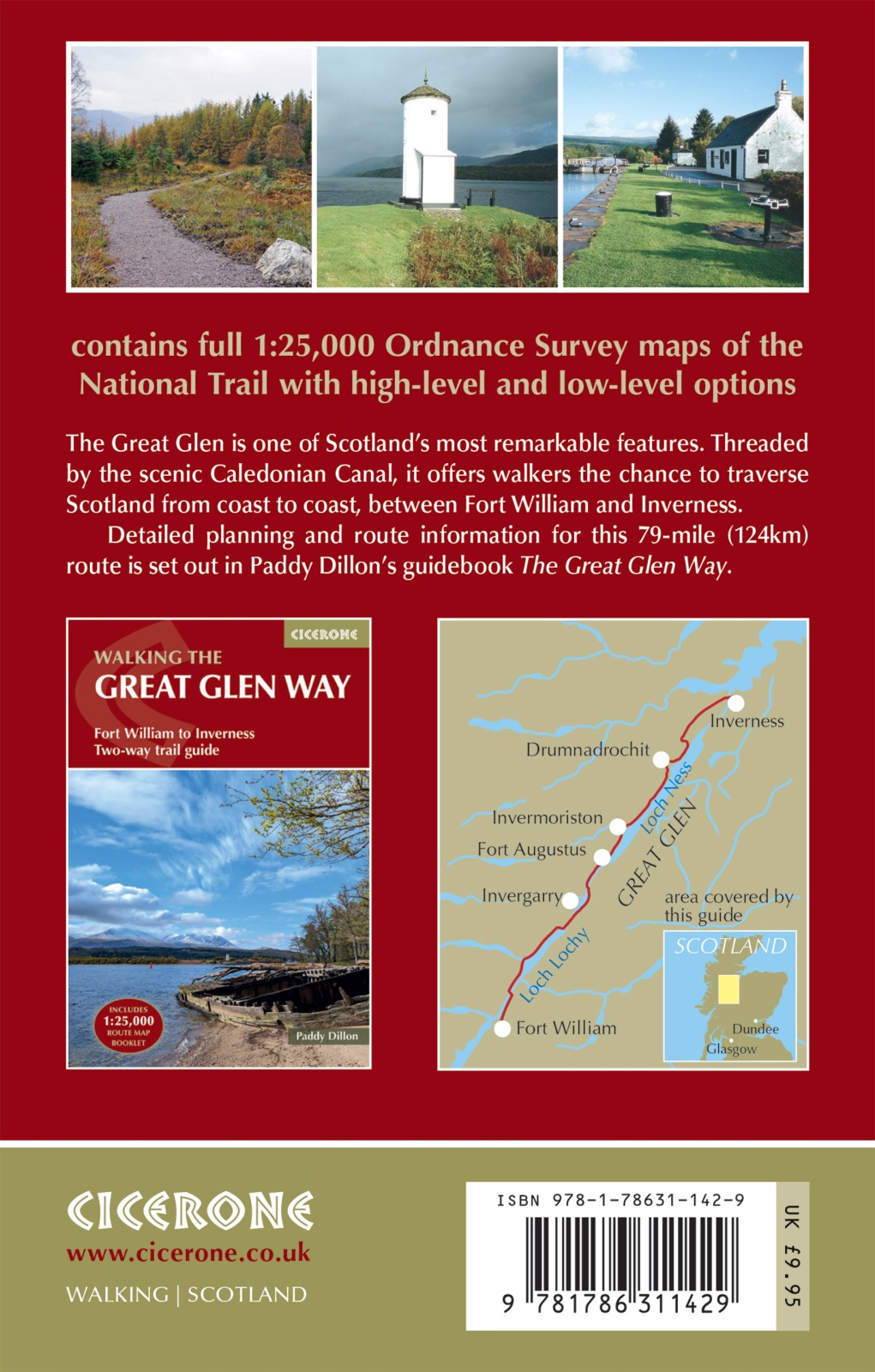 Rückseitencover Walking the Great Glen Way Map Booklet