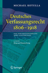 Vorderes Coverbild Deutsches Verfassungsrecht 1806 - 1918