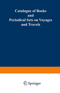 Vorderes Coverbild Catalogue of Books and Periodical Sets on Voyages and Travels