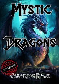 Vorderes Coverbild Mystic Dragons Coloring Book