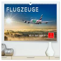 Vorderes Coverbild Flugzeuge - ab in den Urlaub (hochwertiger Premium Wandkalender 2026 DIN A2 quer), Kunstdruck in Hochglanz