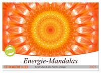 Vorderes Coverbild Energie - Mandalas in orange (Wandkalender 2025 DIN A2 quer), CALVENDO Monatskalender