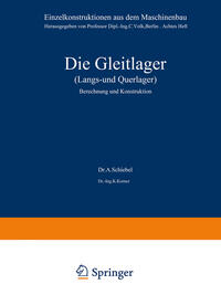 Vorderes Coverbild Die Gleitlager (Längs- und Querlager)