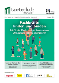 Vorderes Coverbild Tax Tech-Magazin 2/23