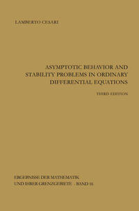 Vorderes Coverbild Asymptotic Behavior and Stability Problems in Ordinary Differential Equations
