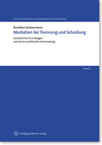 Vorderes Coverbild Mediation bei Trennung und Scheidung