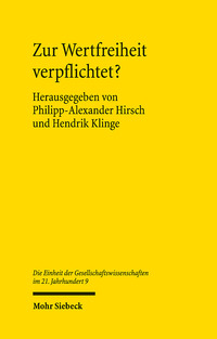 Vorderes Coverbild Zur Wertfreiheit verpflichtet?