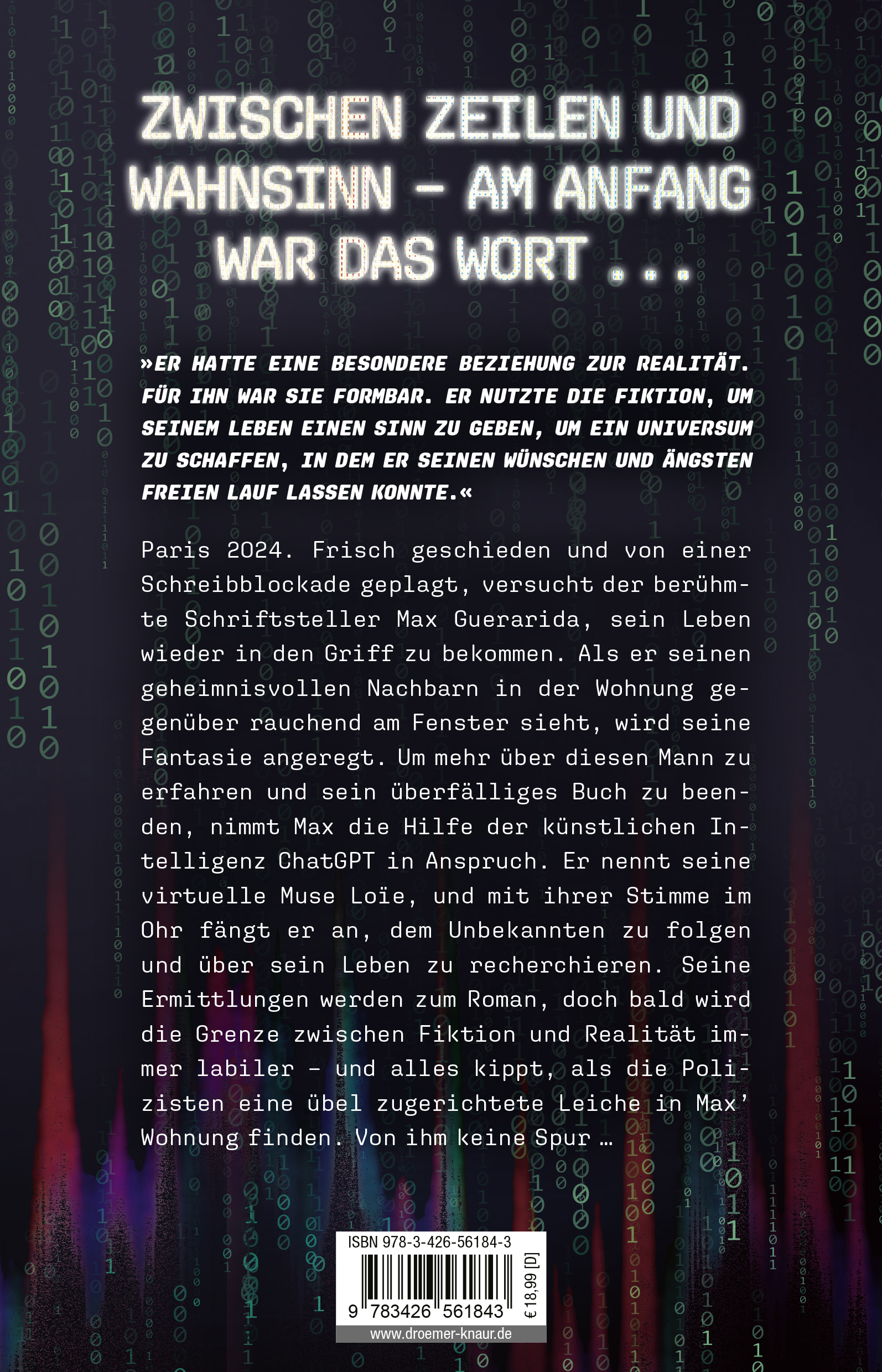 Rückseitencover Letztes Kapitel: Mord