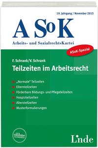 Vorderes Coverbild ASoK-Spezial Teilzeiten im Arbeitsrecht