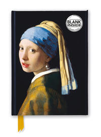 Vorderes Coverbild Premium Notizbuch Blank DIN A5: Johannes Vermeer, Das Mädchen mit dem Perlenohrring