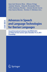 Vorderes Coverbild Advances in Speech and Language Technologies for Iberian Languages