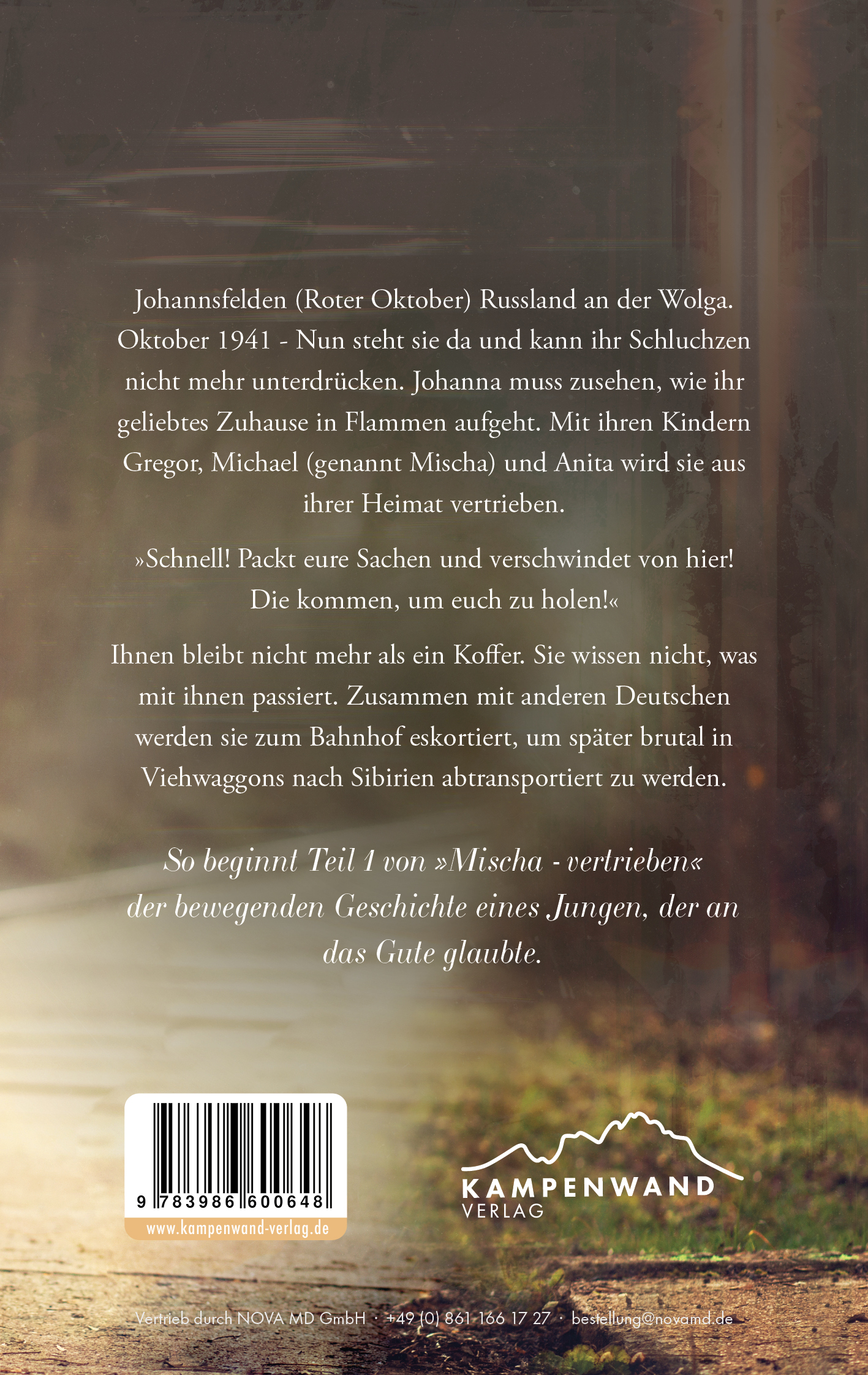 Rückseitencover Mischa - vertrieben