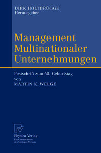 Vorderes Coverbild Management Multinationaler Unternehmungen