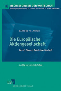 Vorderes Coverbild Die Europäische Aktiengesellschaft