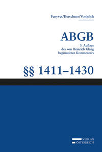 Vorderes Coverbild Großkommentar zum ABGB - Klang Kommentar