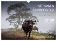 Vorderes Coverbild Vietnam und Kambodscha - Magische Momente. (Wandkalender 2025 DIN A3 quer), CALVENDO Monatskalender