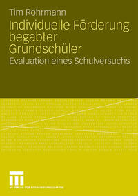 Vorderes Coverbild Individuelle Förderung begabter Grundschüler