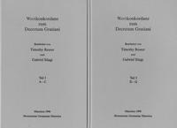 Vorderes Coverbild Wortkonkordanz zum Decretum Gratiani
