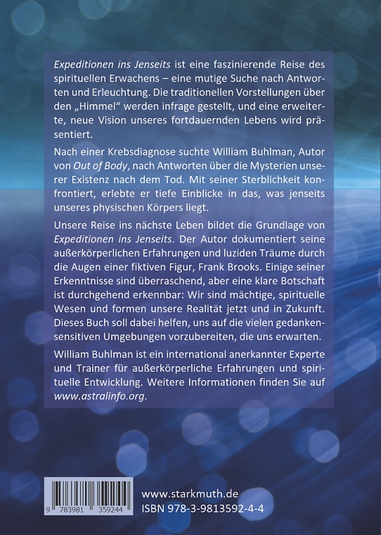 Rückseitencover Expeditionen ins Jenseits