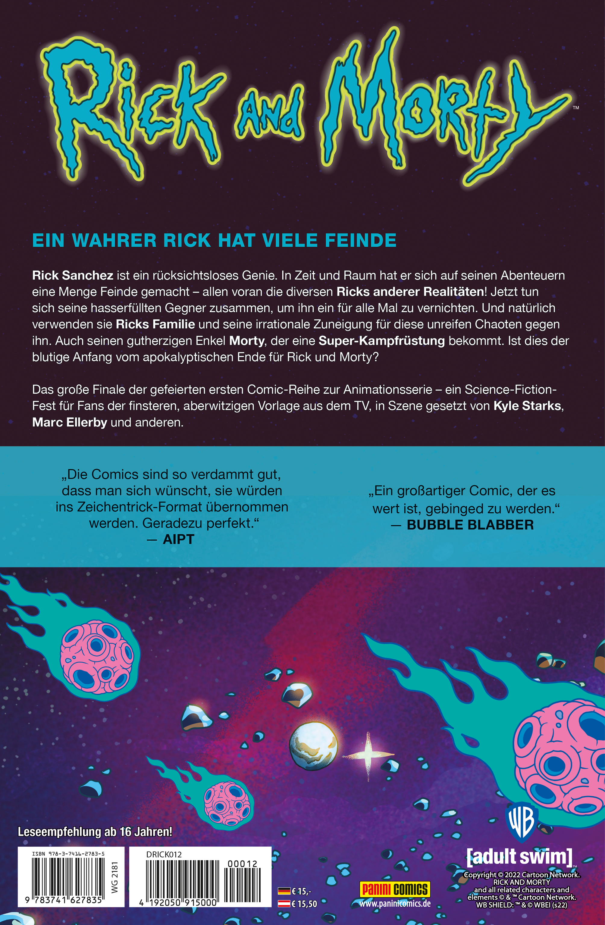 Rückseitencover Rick and Morty
