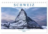 Vorderes Coverbild Schweiz - Vom Hochgebirge zu Palmen (Tischkalender 2025 DIN A5 quer), CALVENDO Monatskalender
