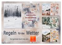 Vorderes Coverbild Regeln für das Wetter (Wandkalender 2025 DIN A3 quer), CALVENDO Monatskalender