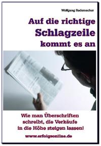 Vorderes Coverbild Auf die richtige Schlagzeile kommt es an