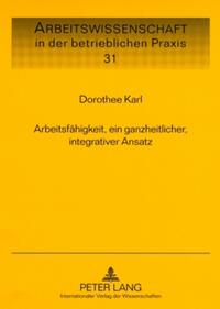 Vorderes Coverbild Arbeitsfähigkeit, ein ganzheitlicher, integrativer Ansatz