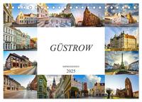 Vorderes Coverbild Güstrow Impressionen (Tischkalender 2025 DIN A5 quer), CALVENDO Monatskalender