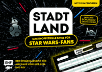 Vorderes Coverbild Stadt, Land, das inoffizielle Spiel für Star Wars-Fans – Der Spieleklassiker für alle Fans von Luke, Leia und Rey