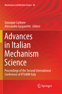 Vorderes Coverbild Advances in Italian Mechanism Science