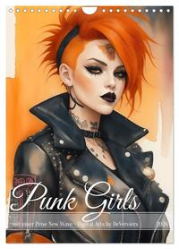 Vorderes Coverbild Punk Girls mit einer Prise New Wave (Wandkalender 2026 DIN A4 hoch), CALVENDO Monatskalender