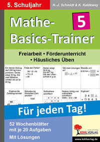 Vorderes Coverbild Mathe-Basics-Trainer / Klasse 5