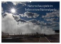 Vorderes Coverbild Naturschauspiele im Yellowstone Nationalpark (Wandkalender 2025 DIN A2 quer), CALVENDO Monatskalender