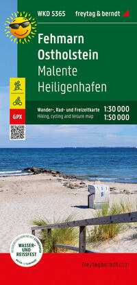 Vorderes Coverbild Fehmarn - Ostholstein, Wander-, Rad- und Freizeitkarte 1:30.000, freytag & berndt, WKD 5365