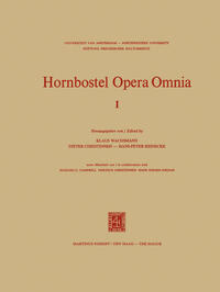 Vorderes Coverbild Hornbostel Opera Omnia
