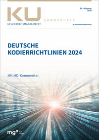 Vorderes Coverbild Deutsche Kodierrichtlinien 2024 mit MD-Kommentar