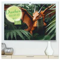 Vorderes Coverbild Drachen - Herrscher der Welt (hochwertiger Premium Wandkalender 2025 DIN A2 quer), Kunstdruck in Hochglanz