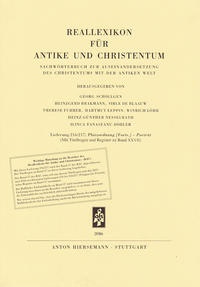 Vorderes Coverbild Reallexikon für Antike und Christentum