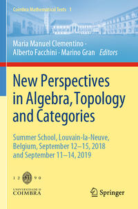 Vorderes Coverbild New Perspectives in Algebra, Topology and Categories