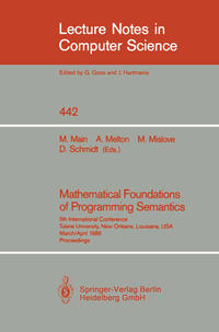 Vorderes Coverbild Mathematical Foundations of Programming Semantics