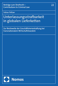 Vorderes Coverbild Unterlassungsstrafbarkeit in globalen Lieferketten