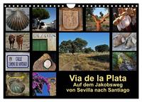 Vorderes Coverbild Via de la Plata - auf dem Jakobsweg von Sevilla nach Santiago (Wandkalender 2025 DIN A4 quer), CALVENDO Monatskalender