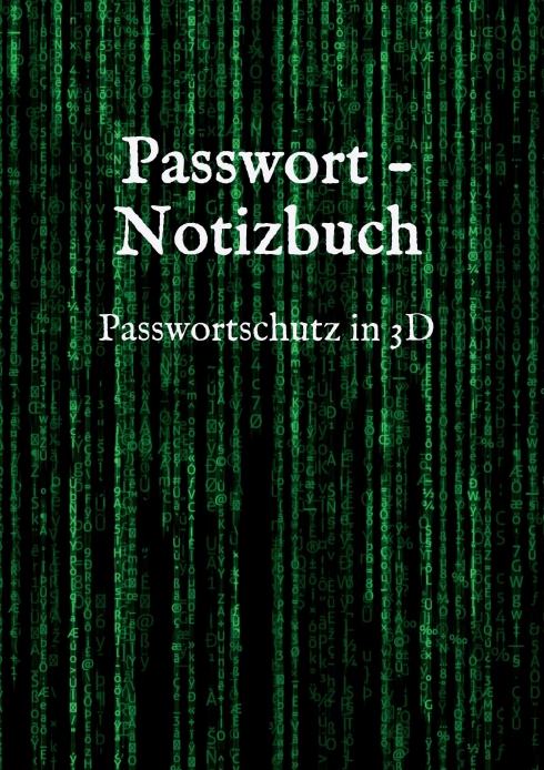 Gesamtes Coverbild Passwort - Notizbuch
