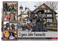 Vorderes Coverbild S ganz Johr Fasnacht (Wandkalender 2025 DIN A4 quer), CALVENDO Monatskalender