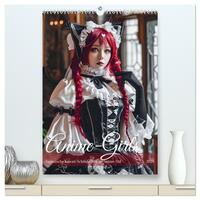 Vorderes Coverbild Anime-Girls - Japanische Kawaii-Schönheiten im Anime-Stil (hochwertiger Premium Wandkalender 2025 DIN A2 hoch), Kunstdruck in Hochglanz